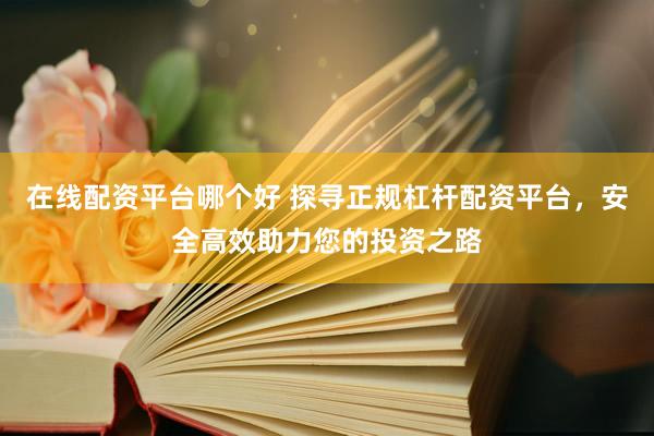 在线配资平台哪个好 探寻正规杠杆配资平台，安全高效助力您的投资之路