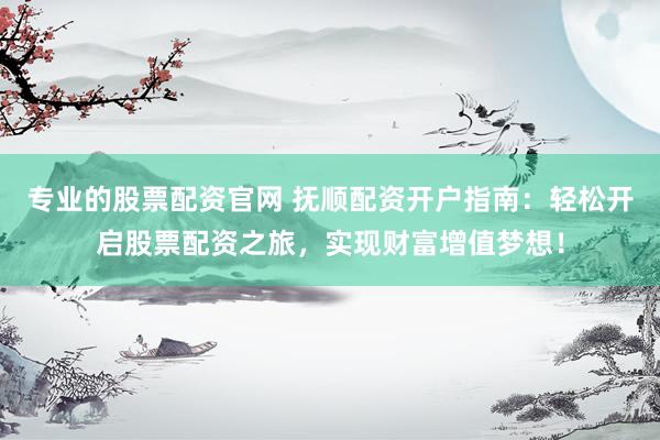 专业的股票配资官网 抚顺配资开户指南：轻松开启股票配资之旅，实现财富增值梦想！