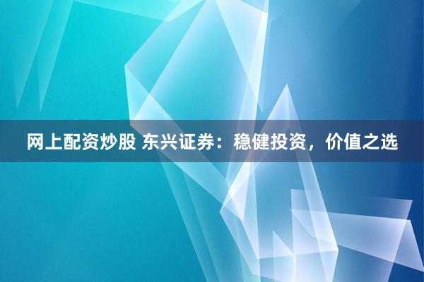 网上配资炒股 东兴证券：稳健投资，价值之选