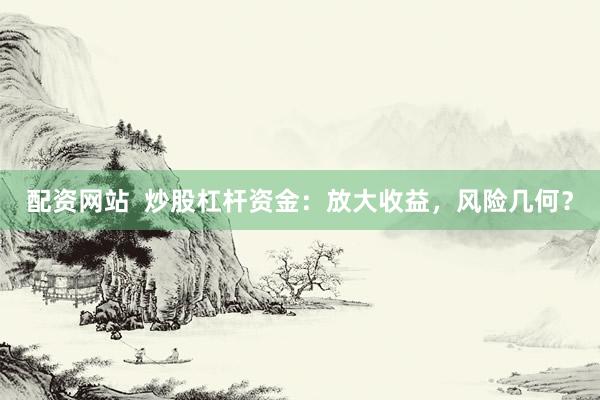 配资网站  炒股杠杆资金：放大收益，风险几何？